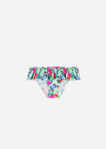 Bañadores Calzedonia Bottom Malibù Niños Verde | CL3028PQ