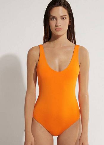 Bañadores Calzedonia One Piece Indonesia Eco Mujer Naranjas | CL2163IS