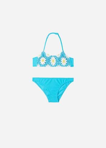 Bañadores Calzedonia Two-Piece Margherita Niños Turquesa | CL3072AP