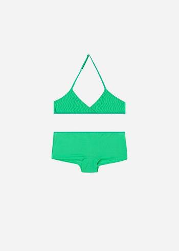 Bañadores Calzedonia Two Piece Mykonos Niños Verde | CL3063WY