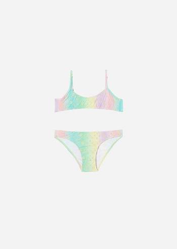 Bañadores Calzedonia Two Piece Panama Niños Verde | CL3065MA