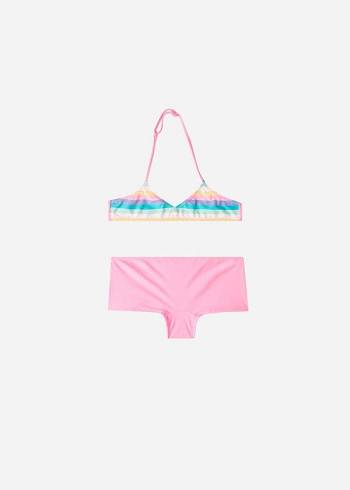 Bañadores Calzedonia Two-Piece Sole Niños Rosas | CL3075IS
