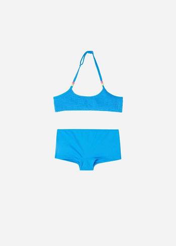 Bañadores Calzedonia Two-Piece Tank-Estilo San Diego Niños Azules | CL3078TV