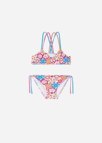 Bañadores Calzedonia Two-Piece Triangle Maia Niños Rojas | CL3080EX
