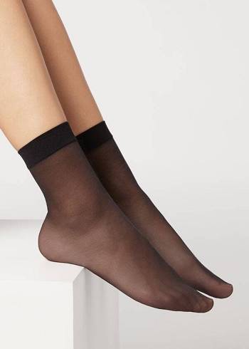 Calcetines Calzedonia 20 Denier Sheer Mujer Negras | CL2312FM