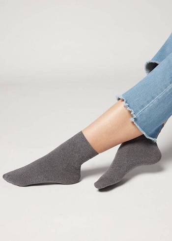 Calcetines Calzedonia 50 Denier Soft Touch Corta Mujer Gris | CL2324WY