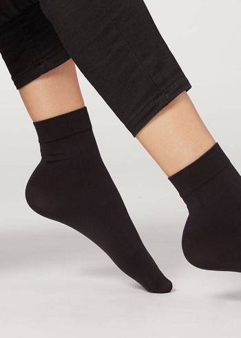 Calcetines Calzedonia 50 Denier Soft Touch Corta Mujer Negras | CL2325QZ