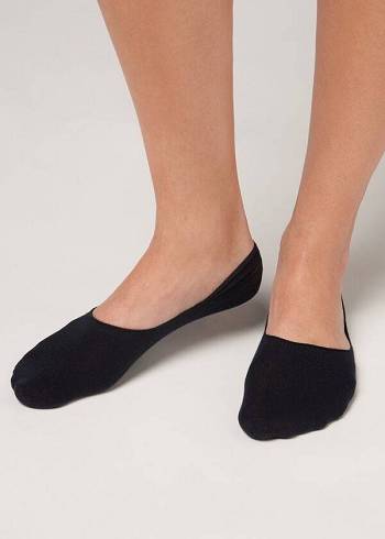 Calcetines Calzedonia Algodon Invisible Hombre Azules | CL2901XF