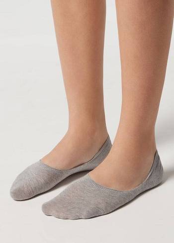 Calcetines Calzedonia Algodon Invisible Hombre Gris | CL2902ZG
