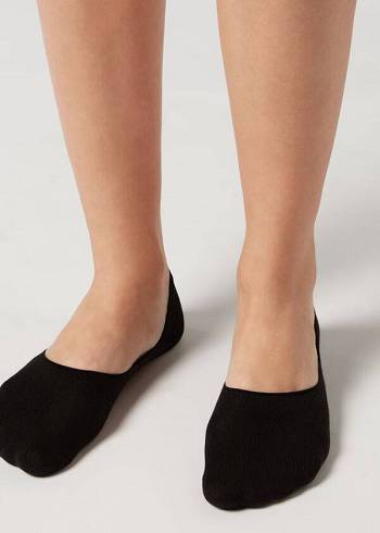 Calcetines Calzedonia Algodon Invisible Hombre Negras | CL2905JJ