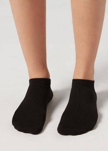 Calcetines Calzedonia Cashmere Blend No-Show Hombre Negras | CL2881GL