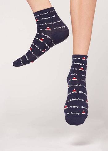 Calcetines Calzedonia Christmas Series Corta Mujer Moradas | CL2368PQ