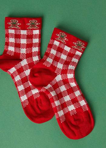 Calcetines Calzedonia Christmas Series Corta Niños Rojas Blancas | CL3096DN