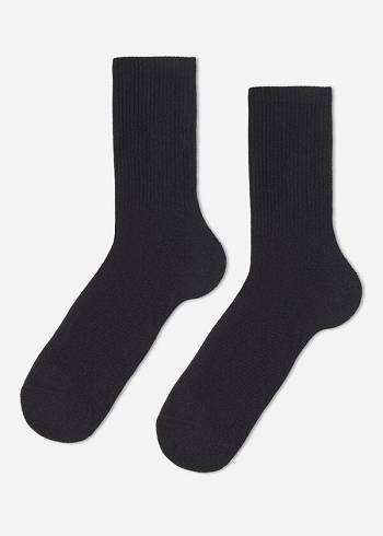Calcetines Calzedonia Crew Deporte Hombre Negras | CL2812DN