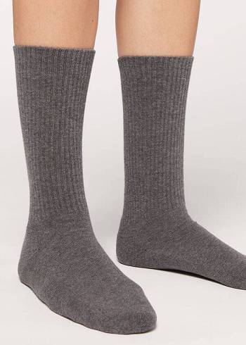 Calcetines Calzedonia Deporte Long Hombre Gris | CL2790OR