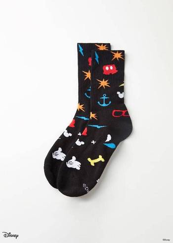 Calcetines Calzedonia Disney Crew Hombre Negras | CL2866RW