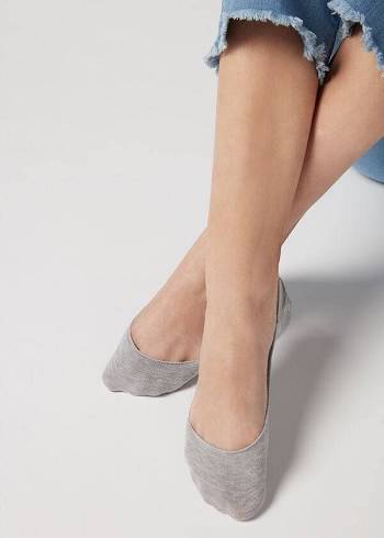 Calcetines Calzedonia Invisible low cut Mujer Gris | CL2211RW