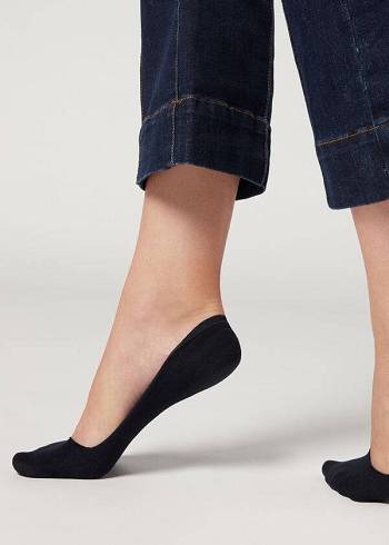 Calcetines Calzedonia Invisible low cut Mujer Azules | CL2212TV