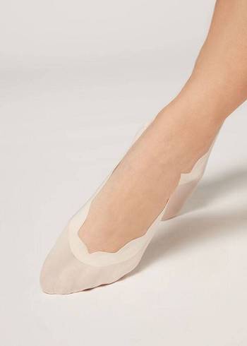 Calcetines Calzedonia Laser Cut Invisible Mujer Beige | CL2215IS