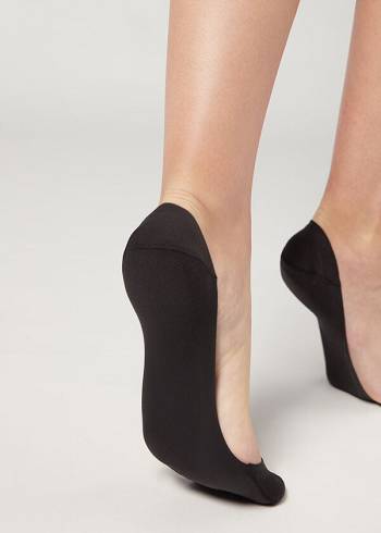 Calcetines Calzedonia Side Cut Invisible Mujer Negras | CL2221FM