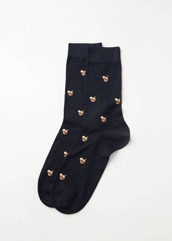 Calcetines Calzedonia Summer Print Crew Hombre Azul Marino | CL2874CE
