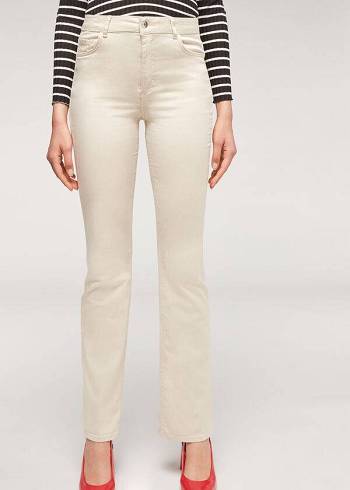 Jeans Calzedonia Eco Light Flared Denim Mujer Marrones Beige | CL2575AP