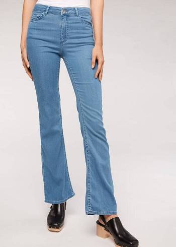 Jeans Calzedonia Eco Light Flared Denim Mujer Azules | CL2576PQ