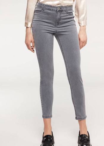 Jeans Calzedonia Eco Light Push Up Denim Mujer Plateadas | CL2578IS