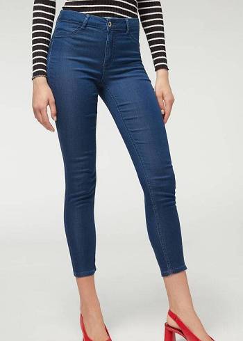 Jeans Calzedonia Eco Light Push Up Denim Mujer Azul Marino | CL2582RW