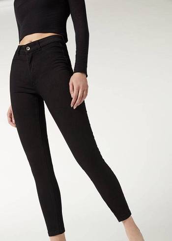 Jeans Calzedonia Push-up and soft touch Mujer Negras | CL2608RW