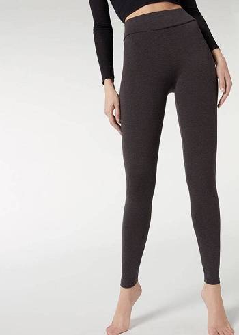 Leggins Calzedonia Algodon Mujer Gris | CL2637WY
