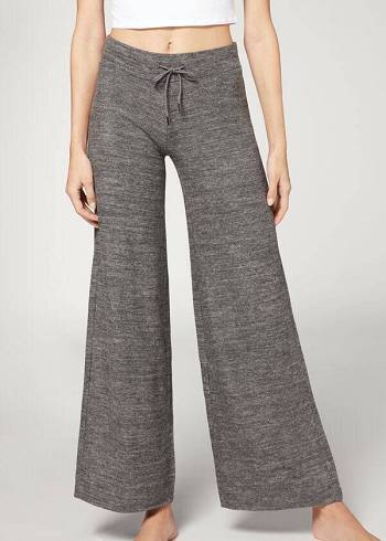 Leggins Calzedonia Cashmere Palazzo Mujer Gris | CL2624GL