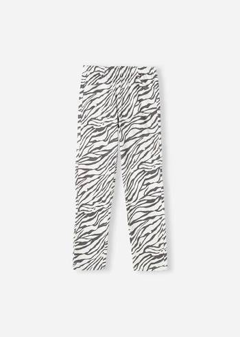 Leggins Calzedonia Paisley-Print Denim Niños Blancas Negras | CL3135QZ