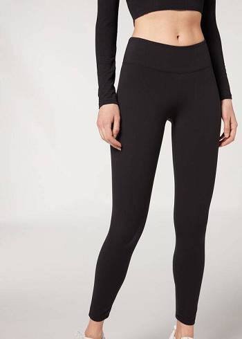Leggins Calzedonia Ultra Light Active Mujer Negras | CL2706RW