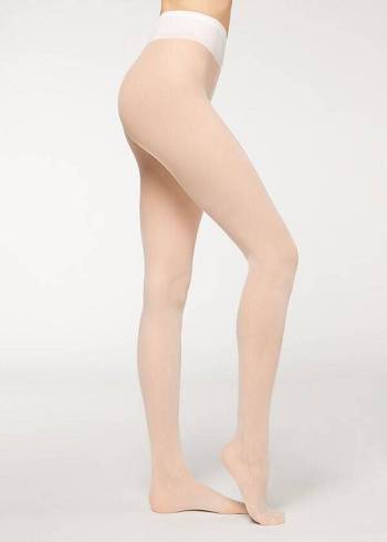 Mallas Calzedonia 20 Denier Ultra Comodidad Sheer Mujer Blancas | CL1168QZ