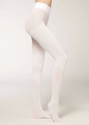 Mallas Calzedonia 50 Denier Total Comodidad Soft Touch Opaque Mujer Blancas | CL1024DN