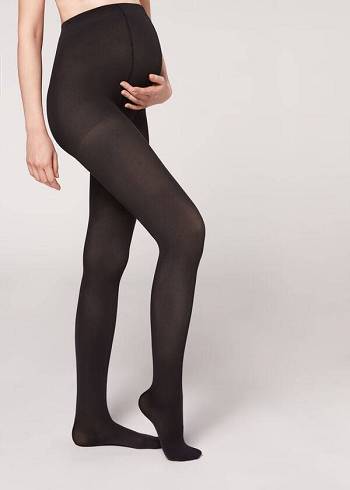 Mallas Calzedonia 60 Maternity Denier Mujer Negras | CL1004LH