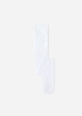 Mallas Calzedonia All-Over Polka-Dot Tulle Niños Blancas | CL2955SO