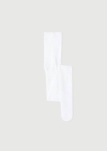 Mallas Calzedonia Glitter Microfiber Niños Blancas | CL2978HK