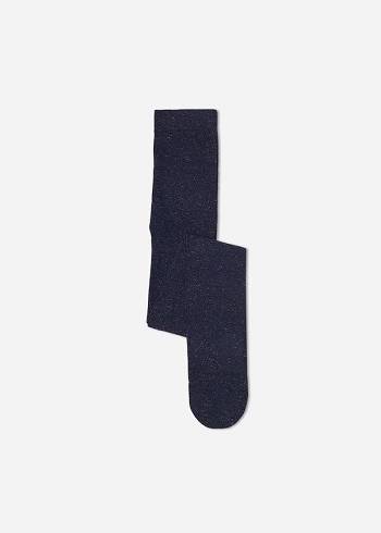 Mallas Calzedonia Glitter Viscose Niños Azules | CL2980FM