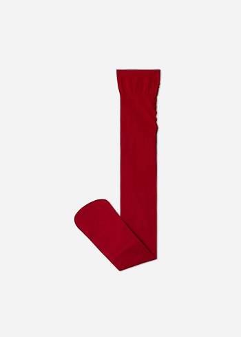 Mallas Calzedonia Soft Touch 50 Deniers Niños Rojas | CL2998FM