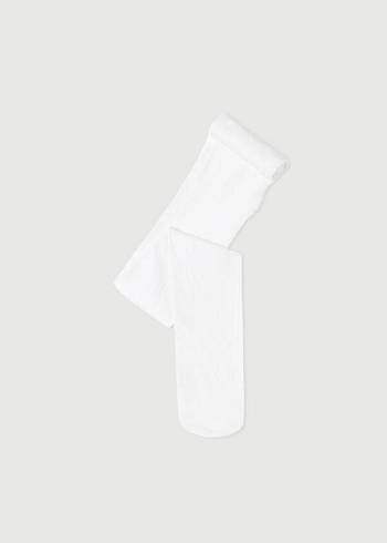 Mallas Calzedonia Super Opaque with Cashmere Niños Blancas | CL3013NB