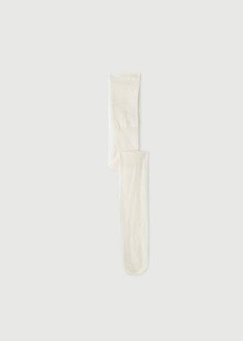 Mallas Calzedonia Wave-Motif Micronet Niños Blancas | CL3018ZG