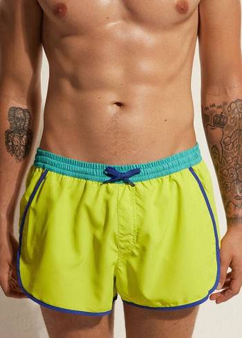 Traje De Baño Calzedonia Venice Beach Eco Hombre Verde Menta | CL2915IS