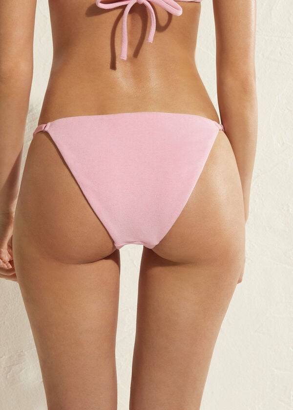 Abajo De Bikini Calzedonia Adjustable Side Beverly Hills Eco Mujer Rosas | CL1288JJ