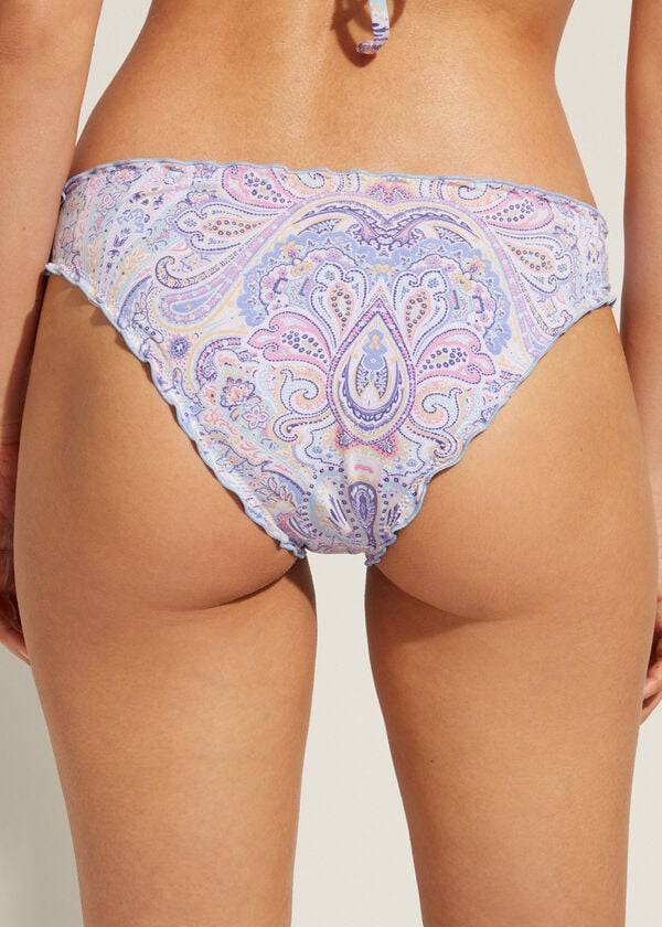 Abajo De Bikini Calzedonia Amalfi Mujer Azules | CL1289KI