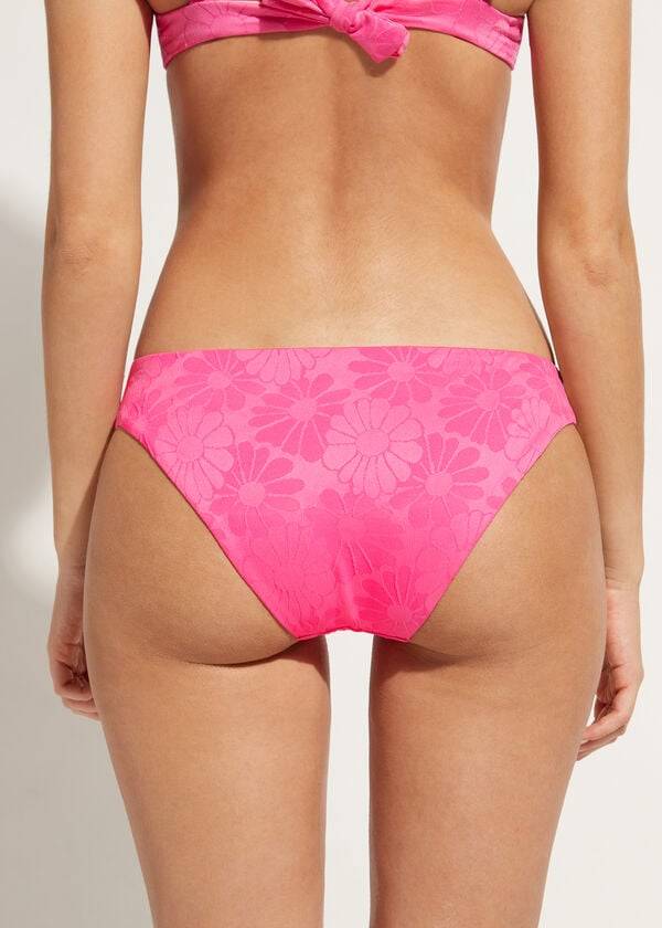 Abajo De Bikini Calzedonia Antibes Mujer Rosas | CL1290LH