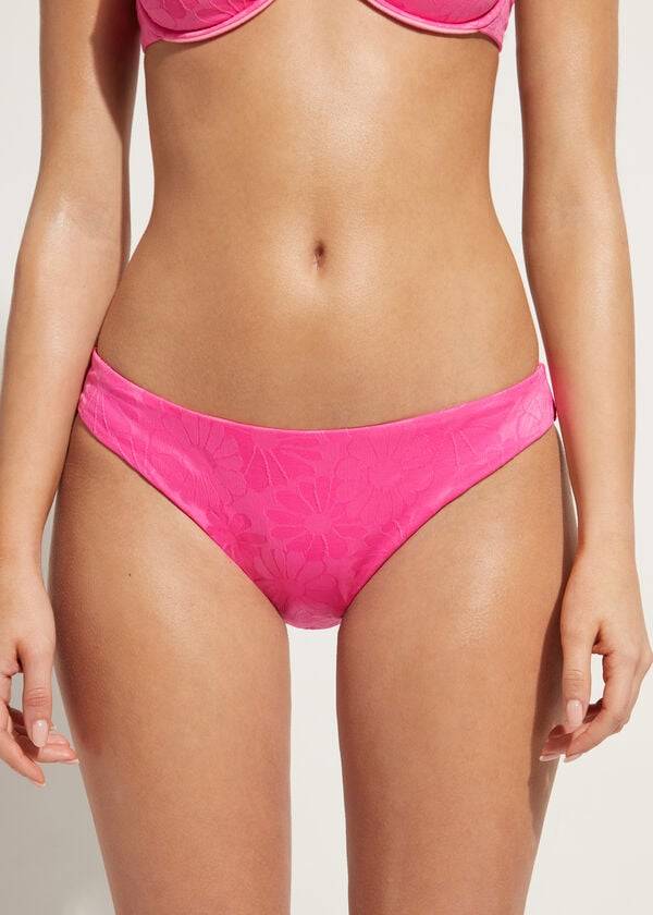 Abajo De Bikini Calzedonia Antibes Mujer Rosas | CL1290LH