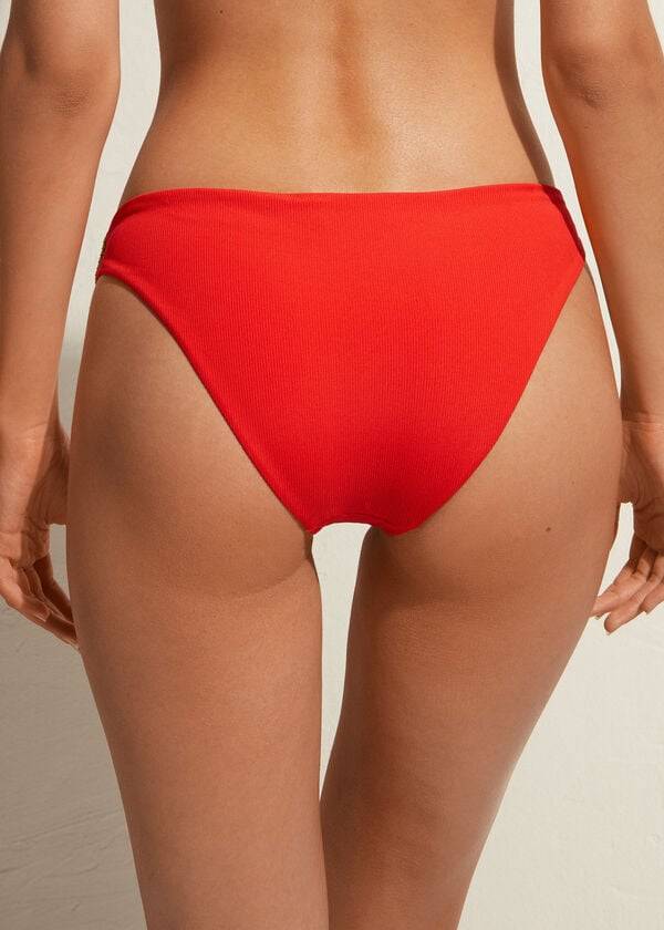 Abajo De Bikini Calzedonia Berlino Mujer Rojas | CL1294VD