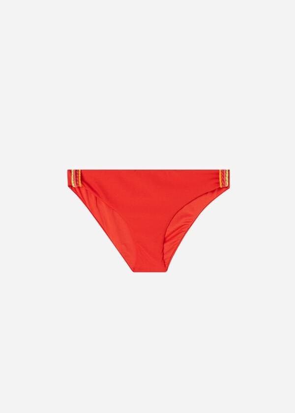 Abajo De Bikini Calzedonia Berlino Mujer Rojas | CL1294VD